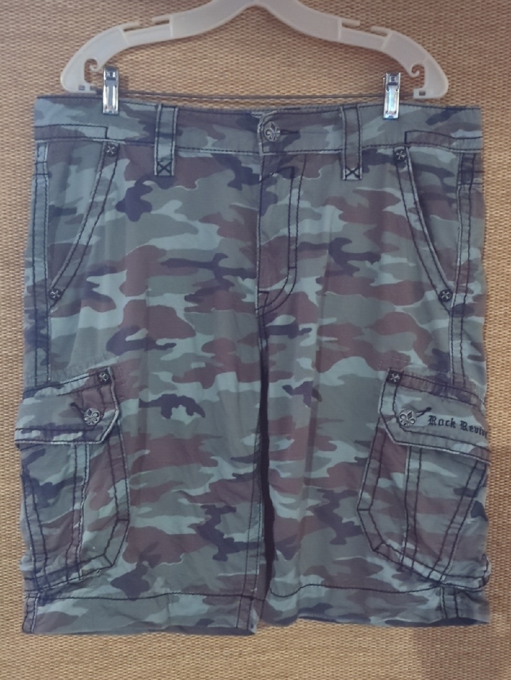 Rock Revival Men's Camo Shorts 36